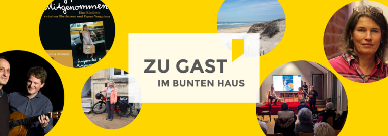 Banner Vortragsreihe zu gast im bunten haus